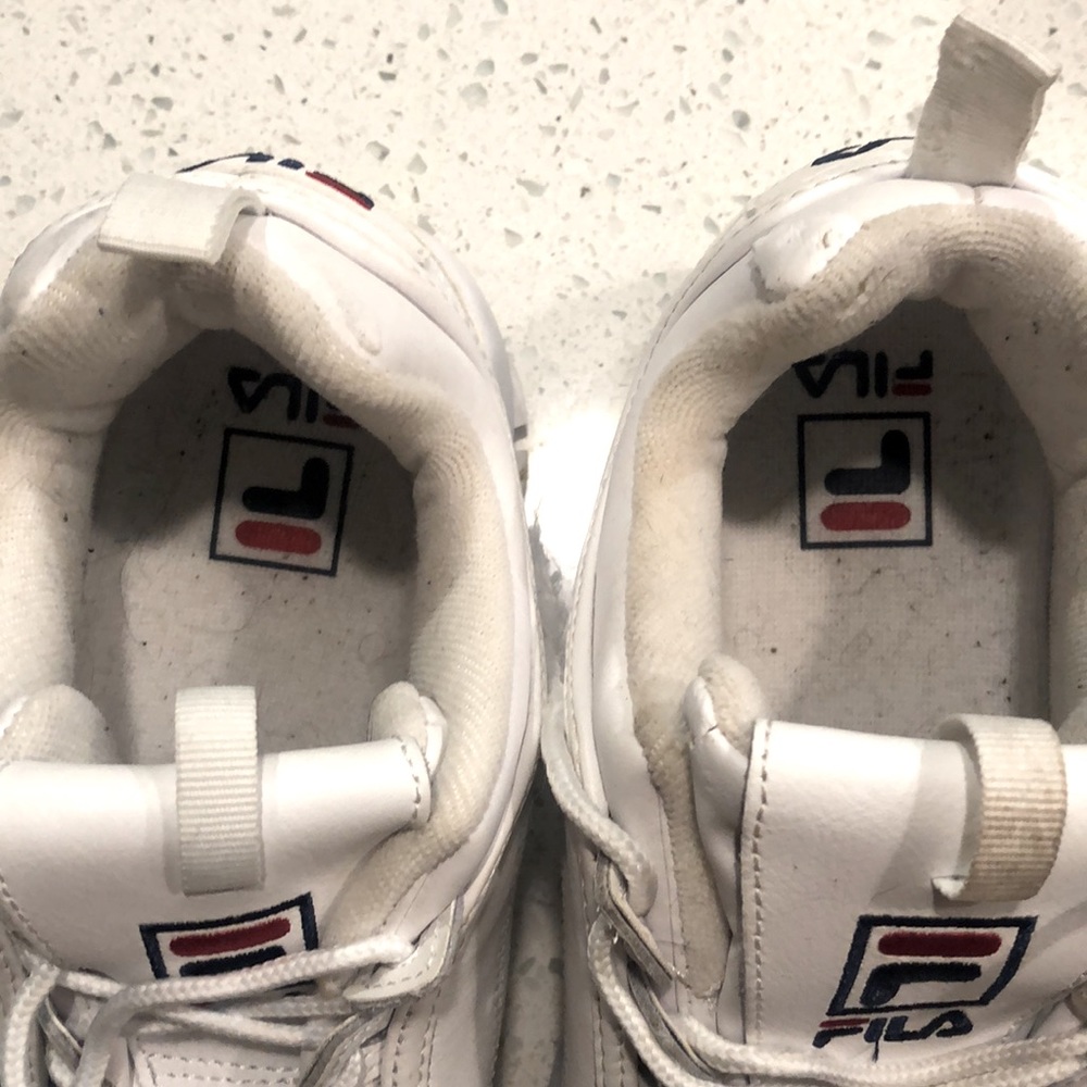 Fila Chunky White Shoes View 3
